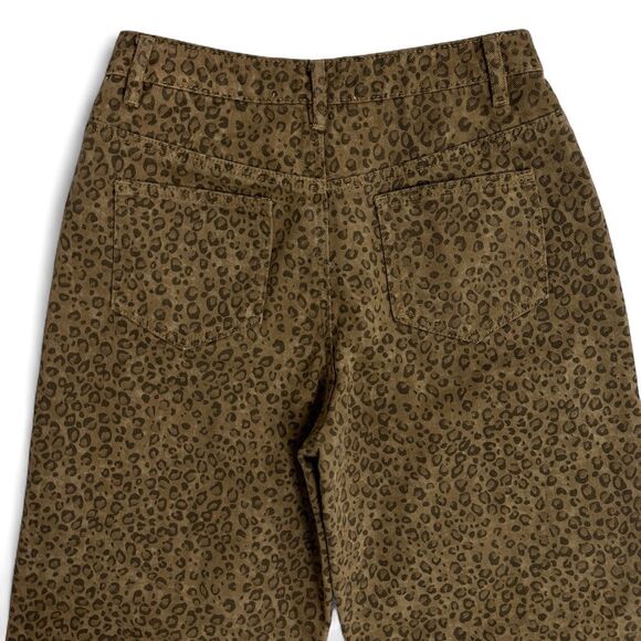 Altar'd State Nash Cheetah Animal Print Wide Leg Pants S Boho High Waist - Picture 6 of 9